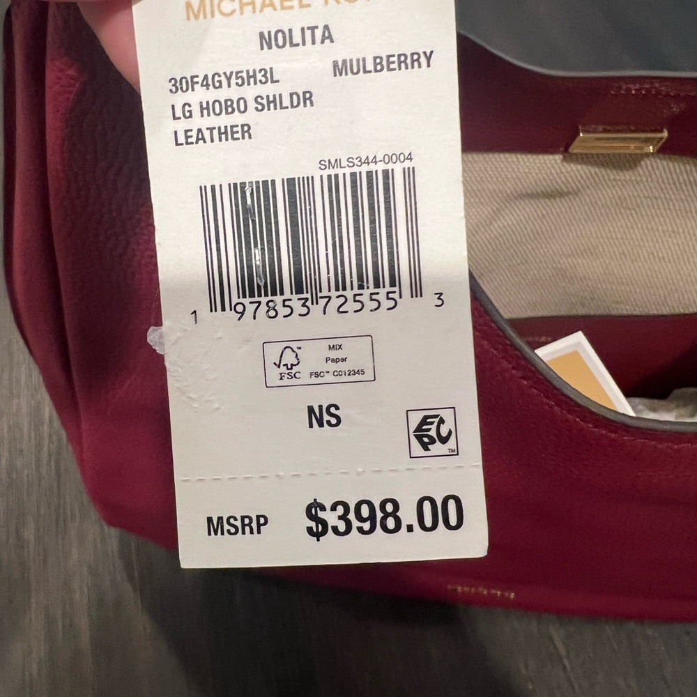 NWT Michael Kors Large Leather Nolita - Picture 11 of 12